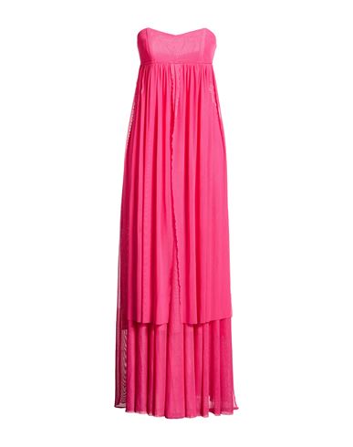 Woman Maxi dress Fuchsia Size 2 Polyester, Elastane