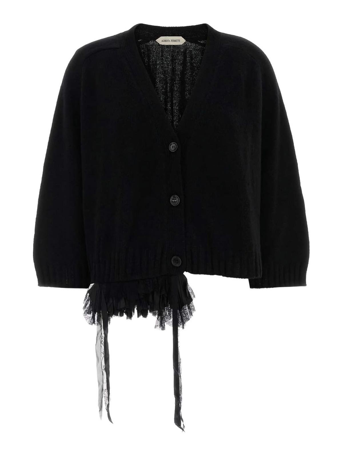 Ruffled Cardigan