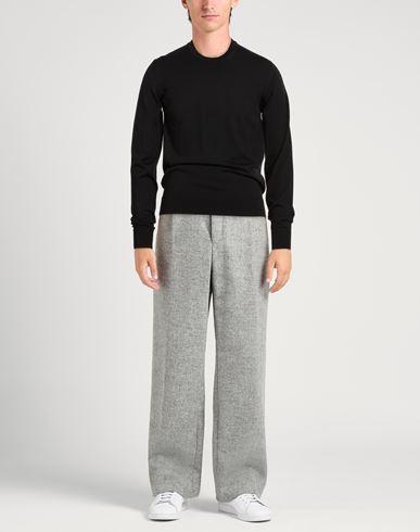 Man Sweater Black Size 40 Wool