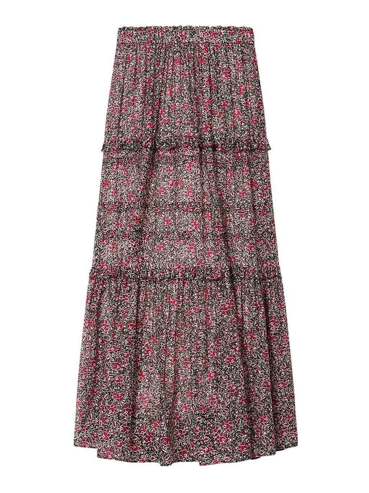 Isabel Marant Etoile - volomia cotton voile floral maxi skirt
