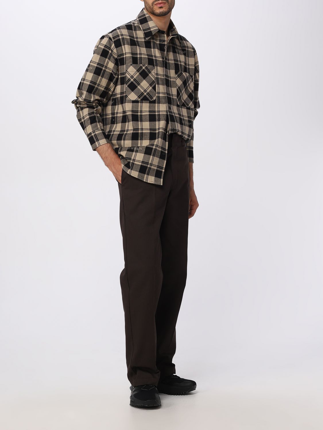 Shirt Men color Beige
