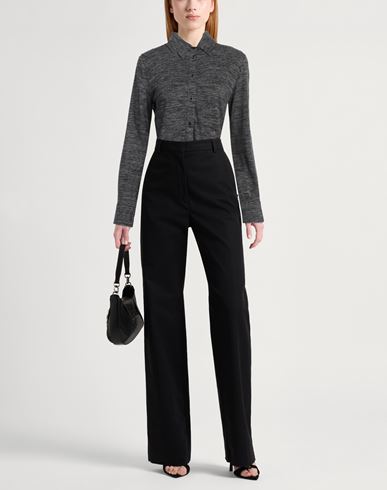 Woman Shirt Charcoal Size 4 Polyamide, Linen, Wool