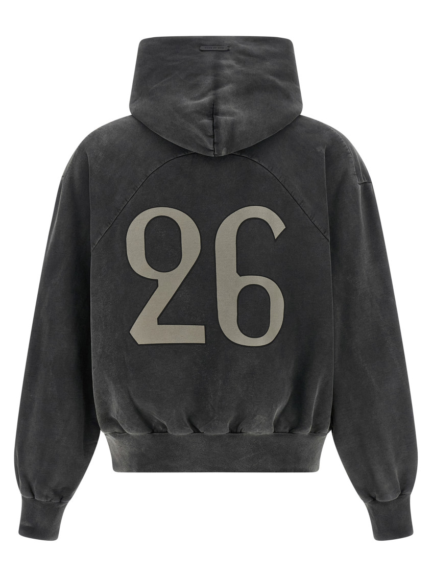 Fear Of God - 26 logo hooded long sleeve top