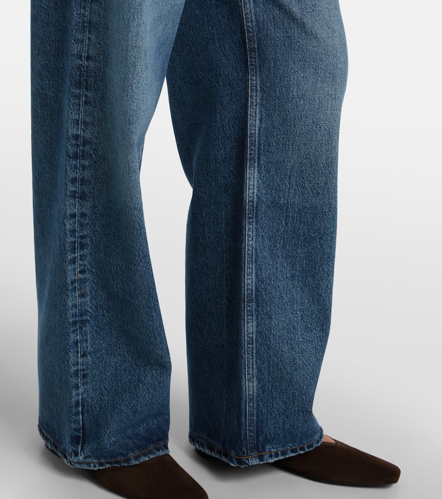 Low Slung Baggy high-rise wide-leg jeans
