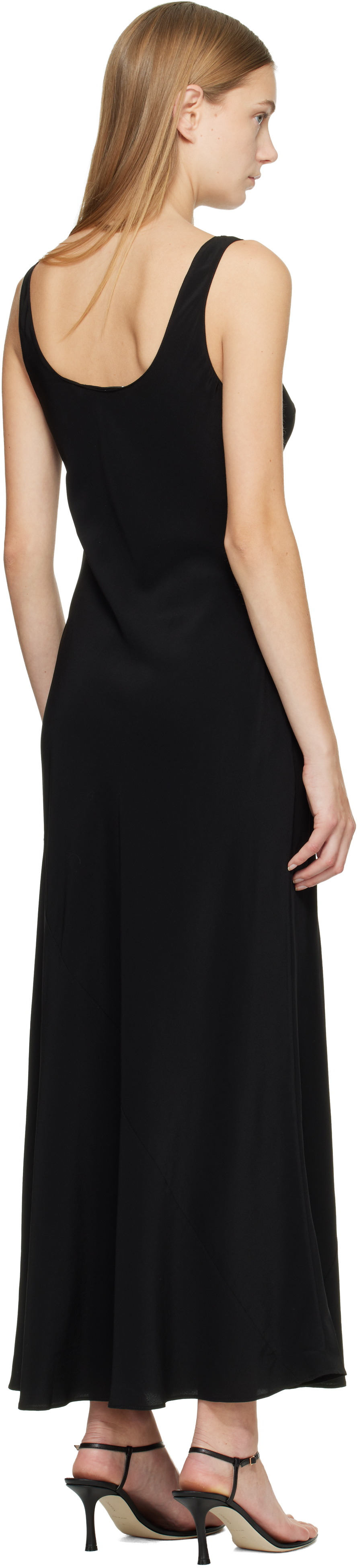 Black Bias Tank Maxi Dress