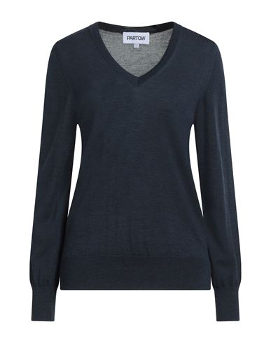 Woman Sweater Midnight blue Size L Virgin Wool
