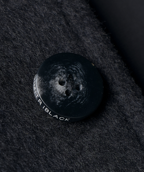 Essential Cashmere Balmacaan Coat_Black