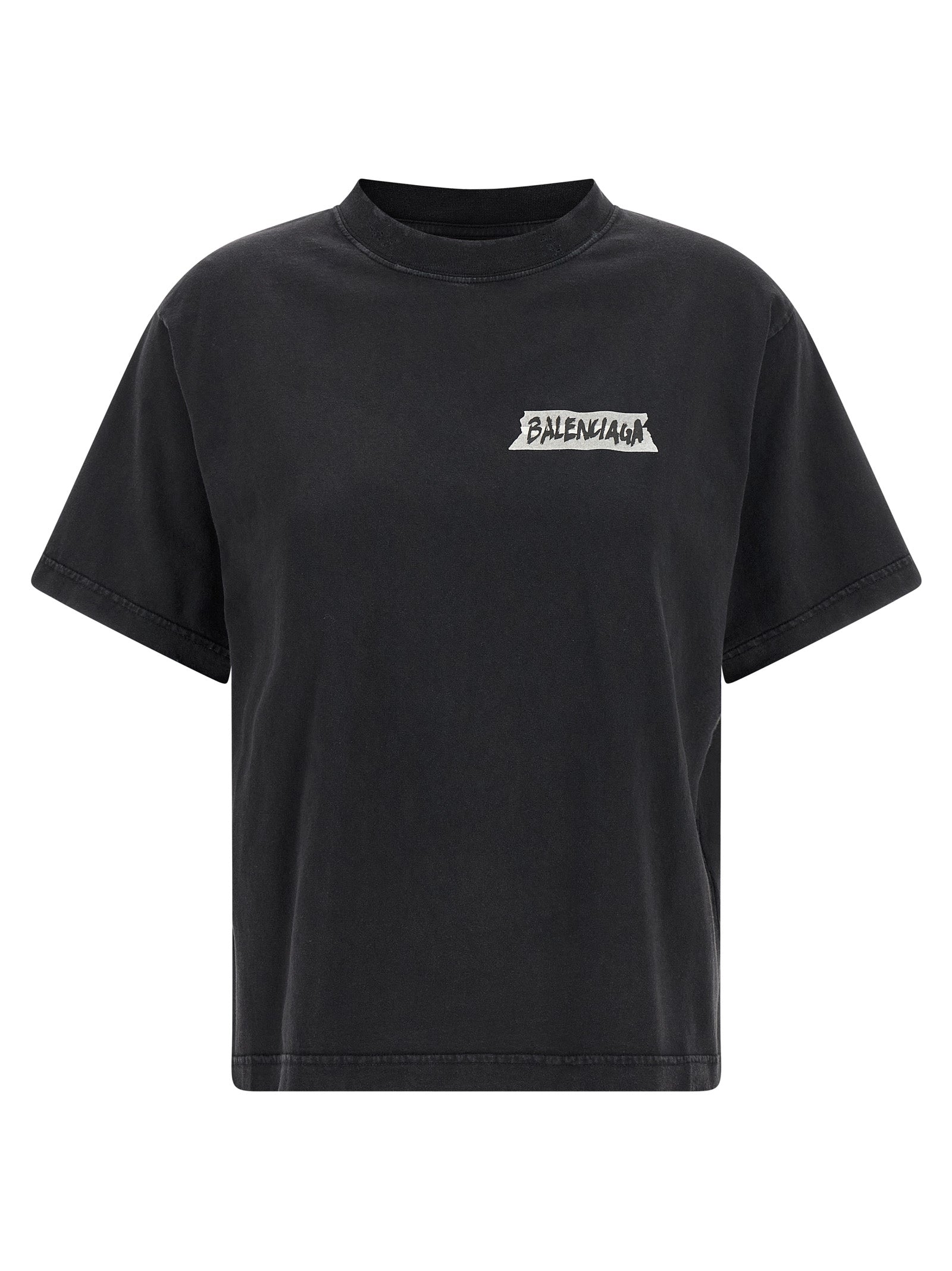 Logo-Print Cotton T-Shirt — Black