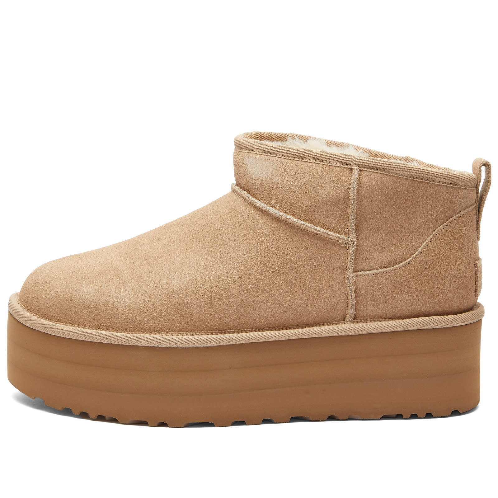 Women's Classic Ultra Mini Platform Boot in Sand, Size UK 6 