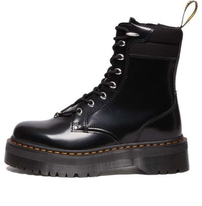 Dr.Martens Jadon II Boot Hardware Buttero Leather Platforms Boots 'Black'