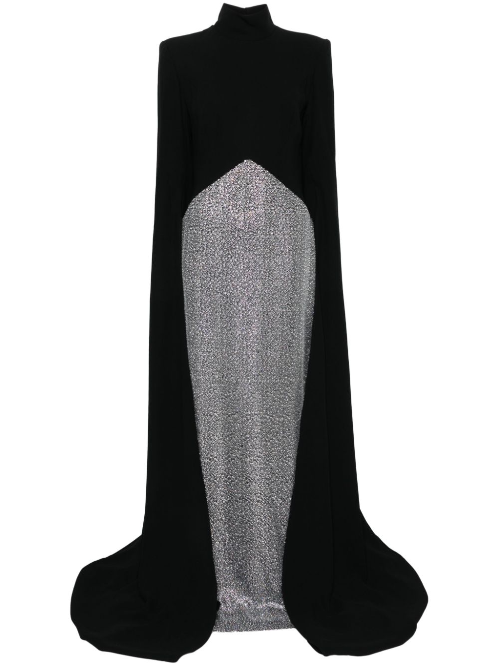 Rhinestoned maxi dress - Black