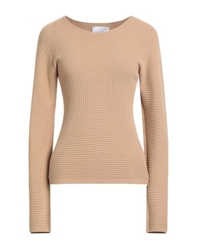 Woman Sweater Camel Size XL Viscose, Polyamide