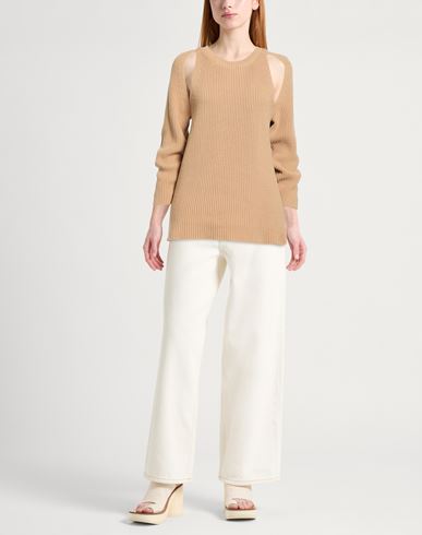 Woman Sweater Camel Size 6 Cotton, Polyamide