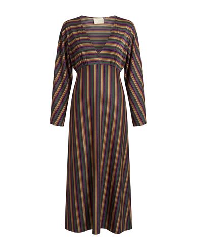 Momoní Woman Maxi dress Purple Size 2 Viscose, Metallic fiber, Polyamide, Elastane