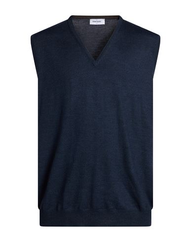 Extrafine Merinos Man Sweater Navy Size 48 Virgin Wool