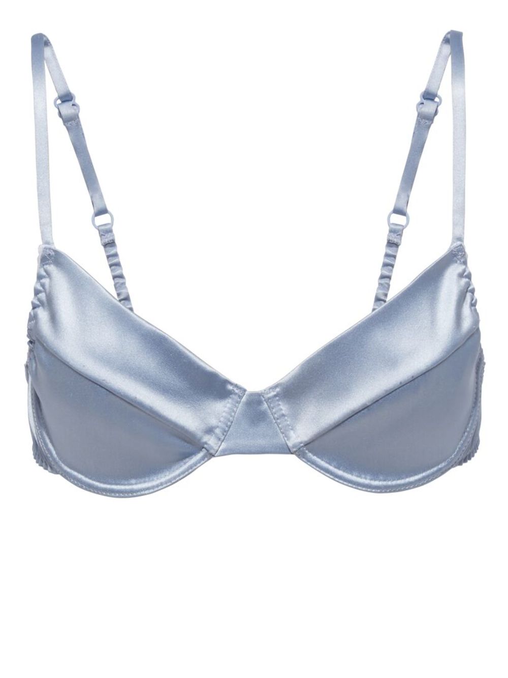 Satin balconette bra - Grey