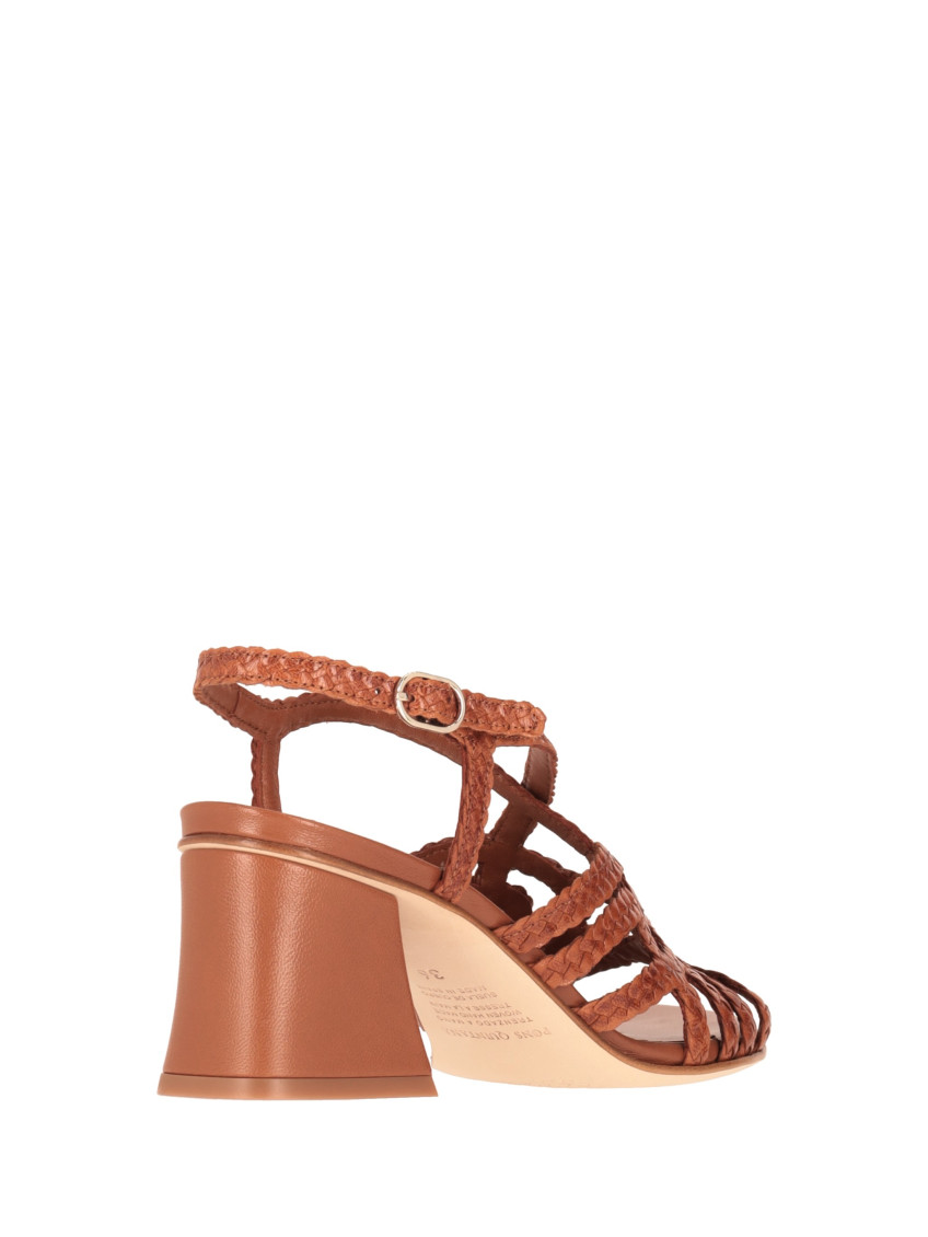 Brown Braided Pumps