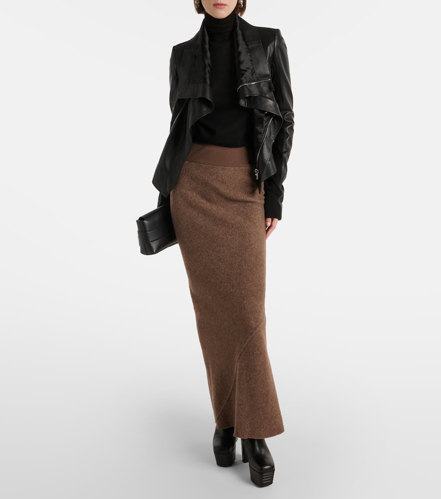 Coda wool maxi skirt