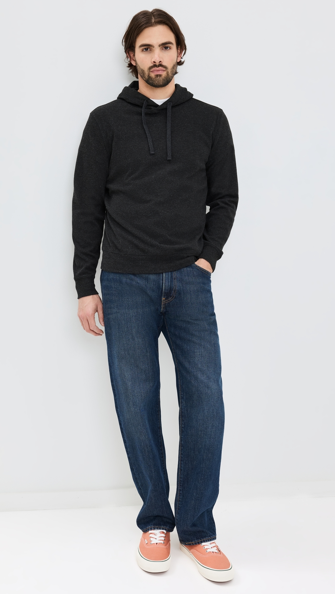 Legend Sweater Hoodie Heathered Black Twill 