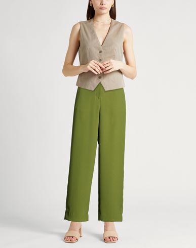 Woman Pants Military green Size 12 Polyester