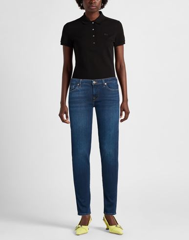 Woman Jeans Blue Size 23 Cotton, Polyester, Elastane