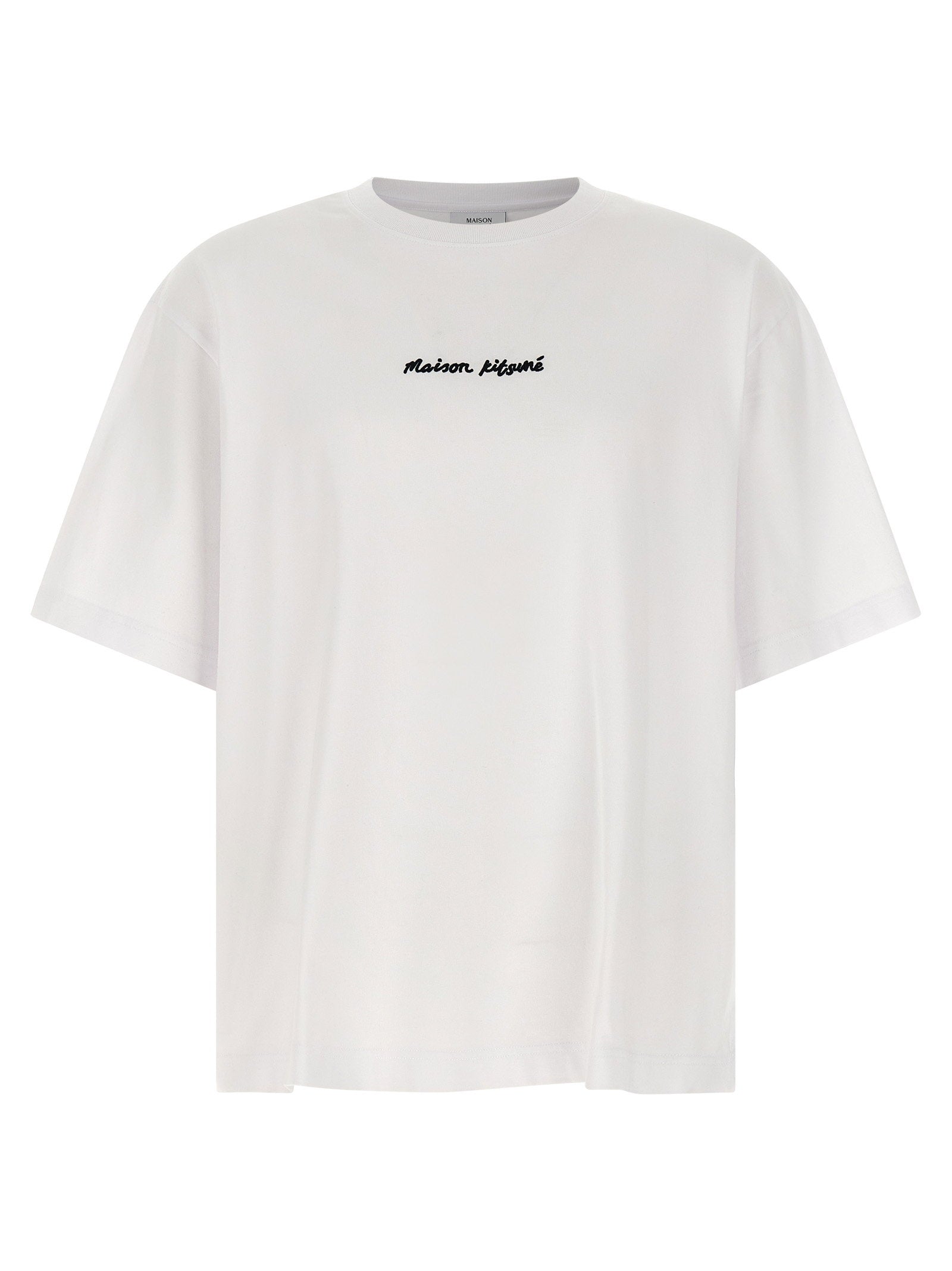 Logo-Embroidered Cotton T-shirt — White