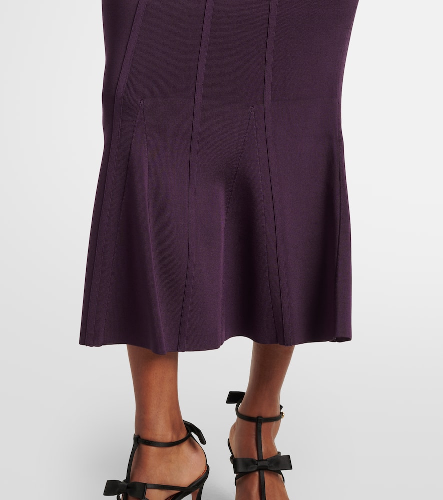 Peplum maxi skirt