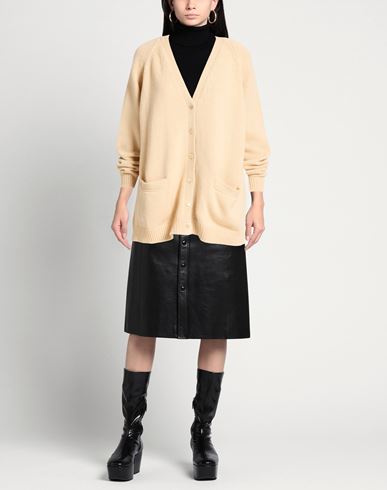 Woman Cardigan Sand Size 2 Cashmere