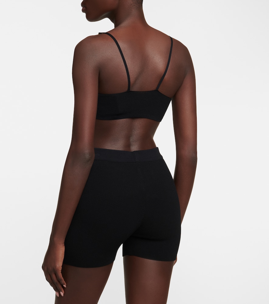 Jacquemus Le Short Pralu ribbed-knit shorts