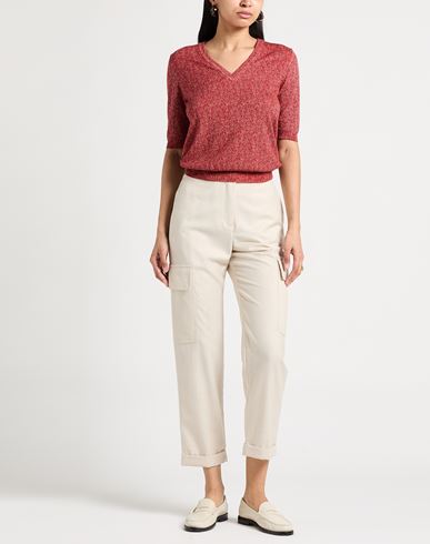 Woman Pants Beige Size 0 Wool, Polyamide, Metallic fiber