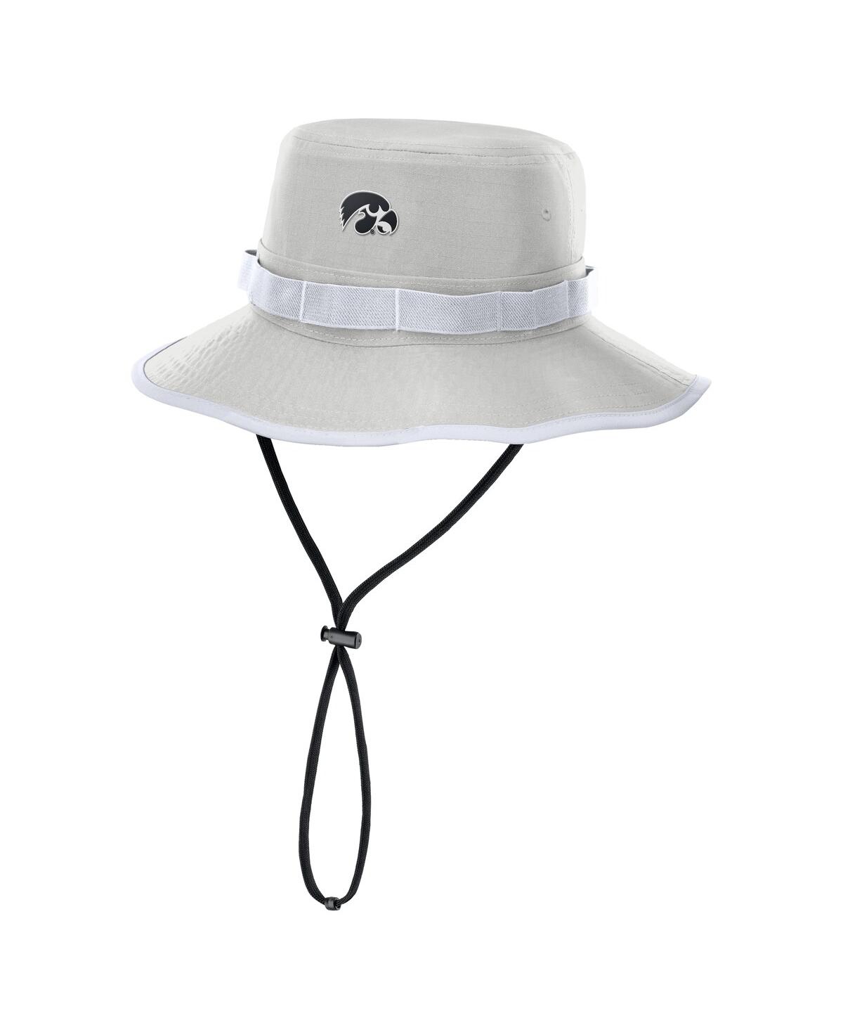 Men's Gray Iowa Hawkeyes 2025 Sideline Apex Boonie Bucket Hat - Gray