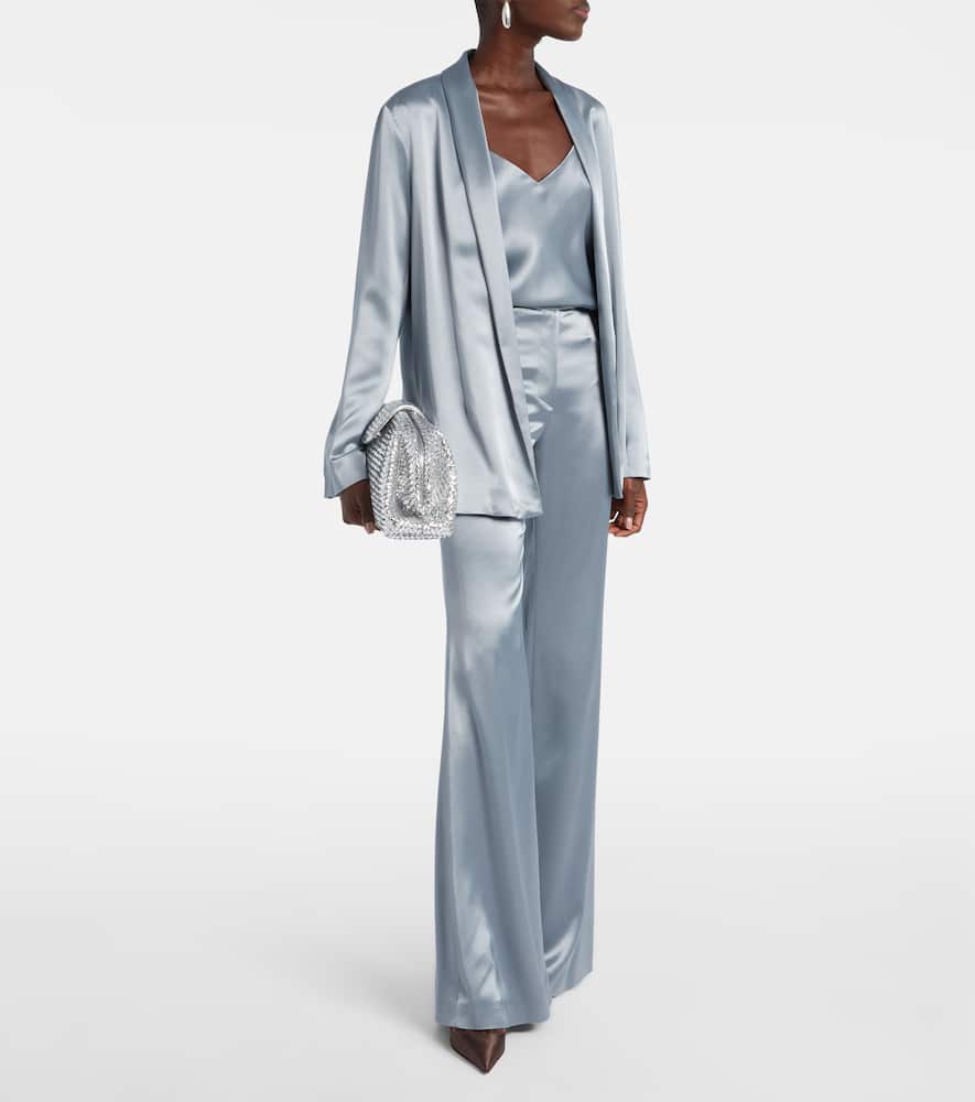 Julianne satin blazer