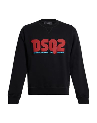 Man Sweatshirt Black Size L Cotton