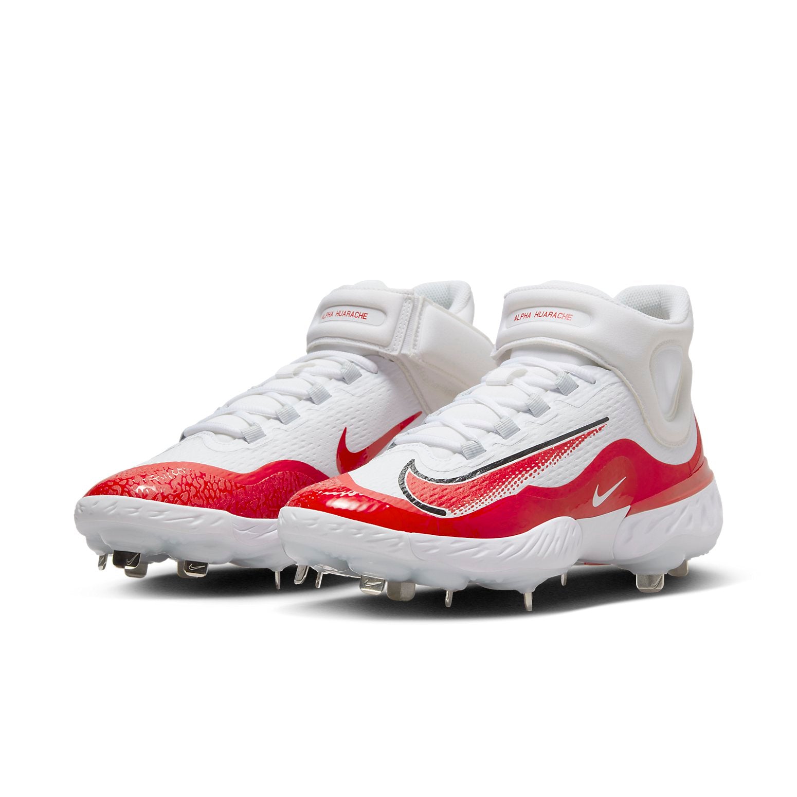 Alpha Huarache Elite 4 Mid 'White University Red'