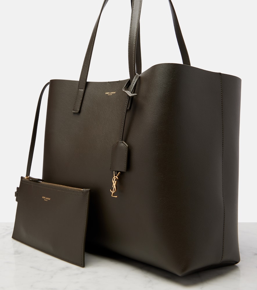 Shopping Large leather tote bag