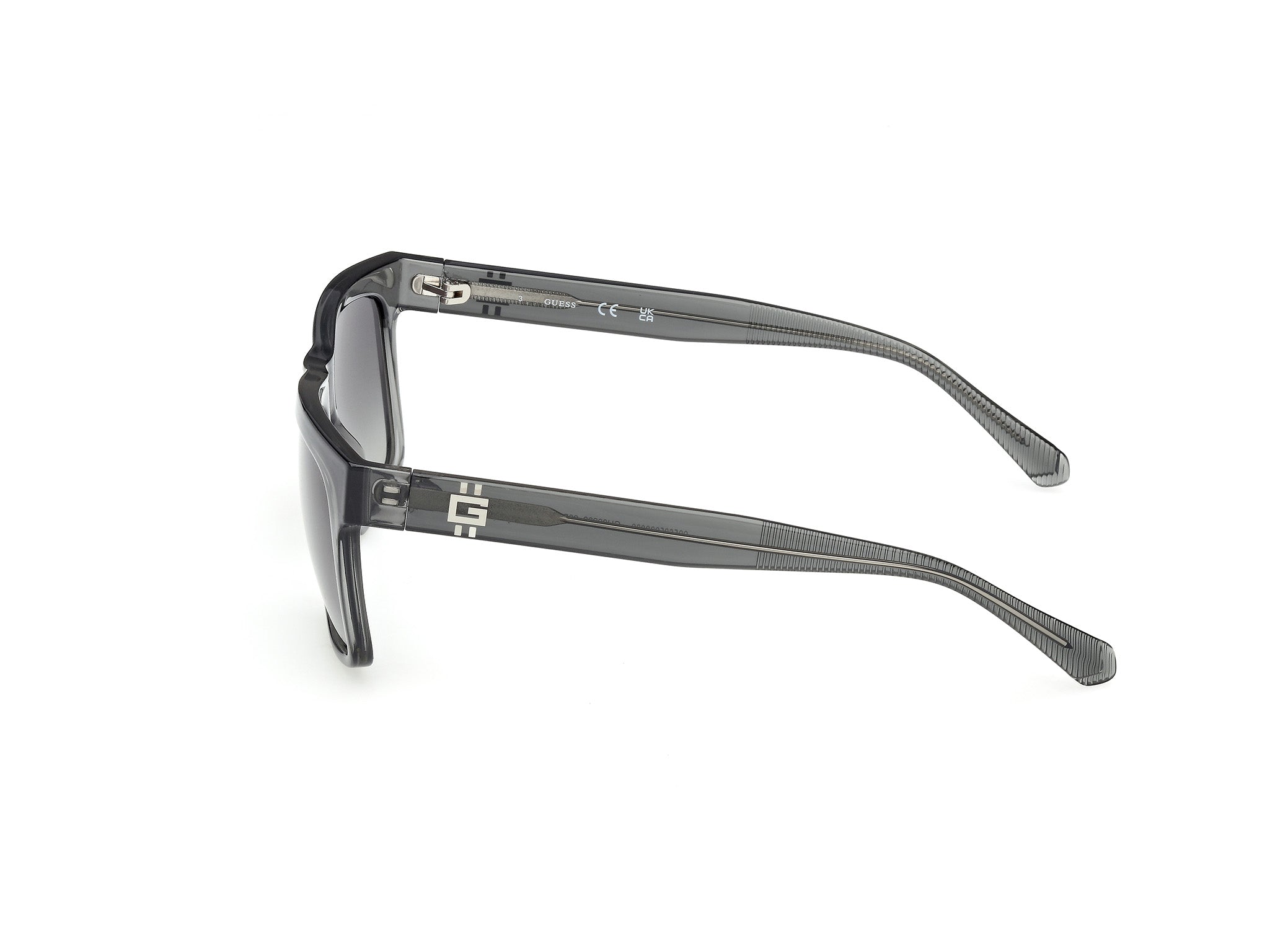 Guess Hombre Guess GU00222 20B Gafas de sol Inyectado Gris Fumar Cuadrada Norma