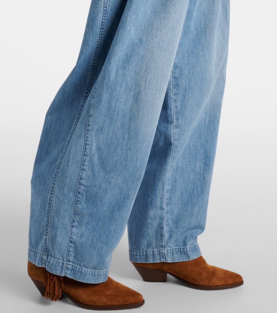 Inaya high-rise wide-leg jeans