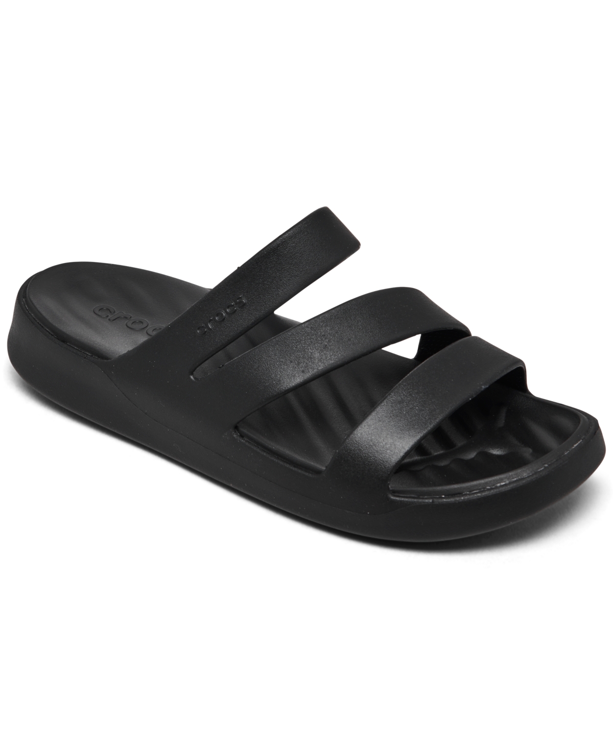Women's Getaway Casual Strappy Sandals from Finish Line - Black