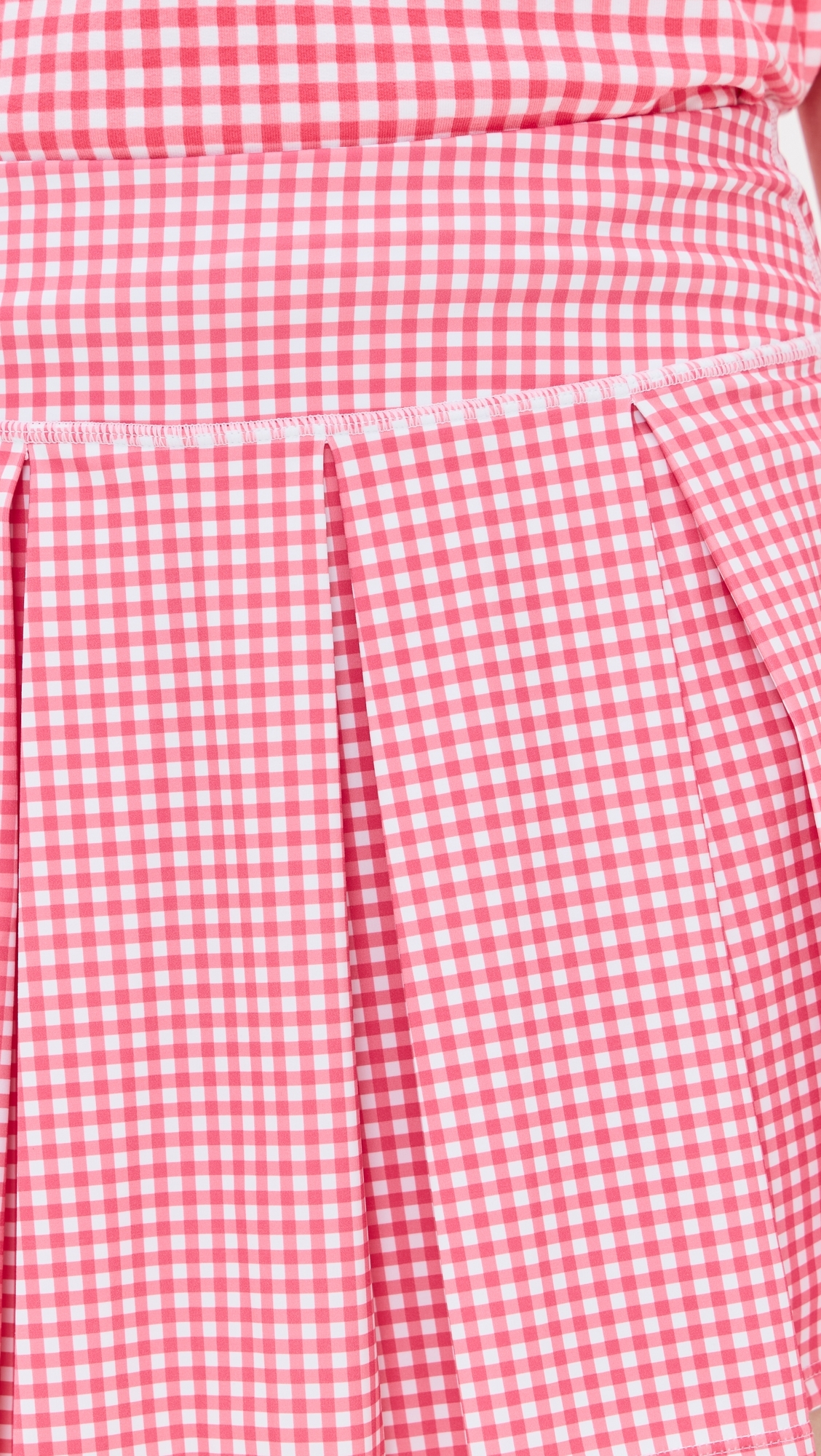 Addison Bay 여성 Racquet Skort Guava Gingham