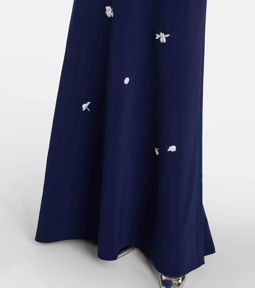 Carolina Herrera Embroidered bow-detail gown