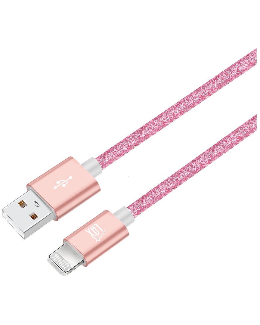 Apple Mfi Certified 10Ft Glitter Rose Lightning Cable