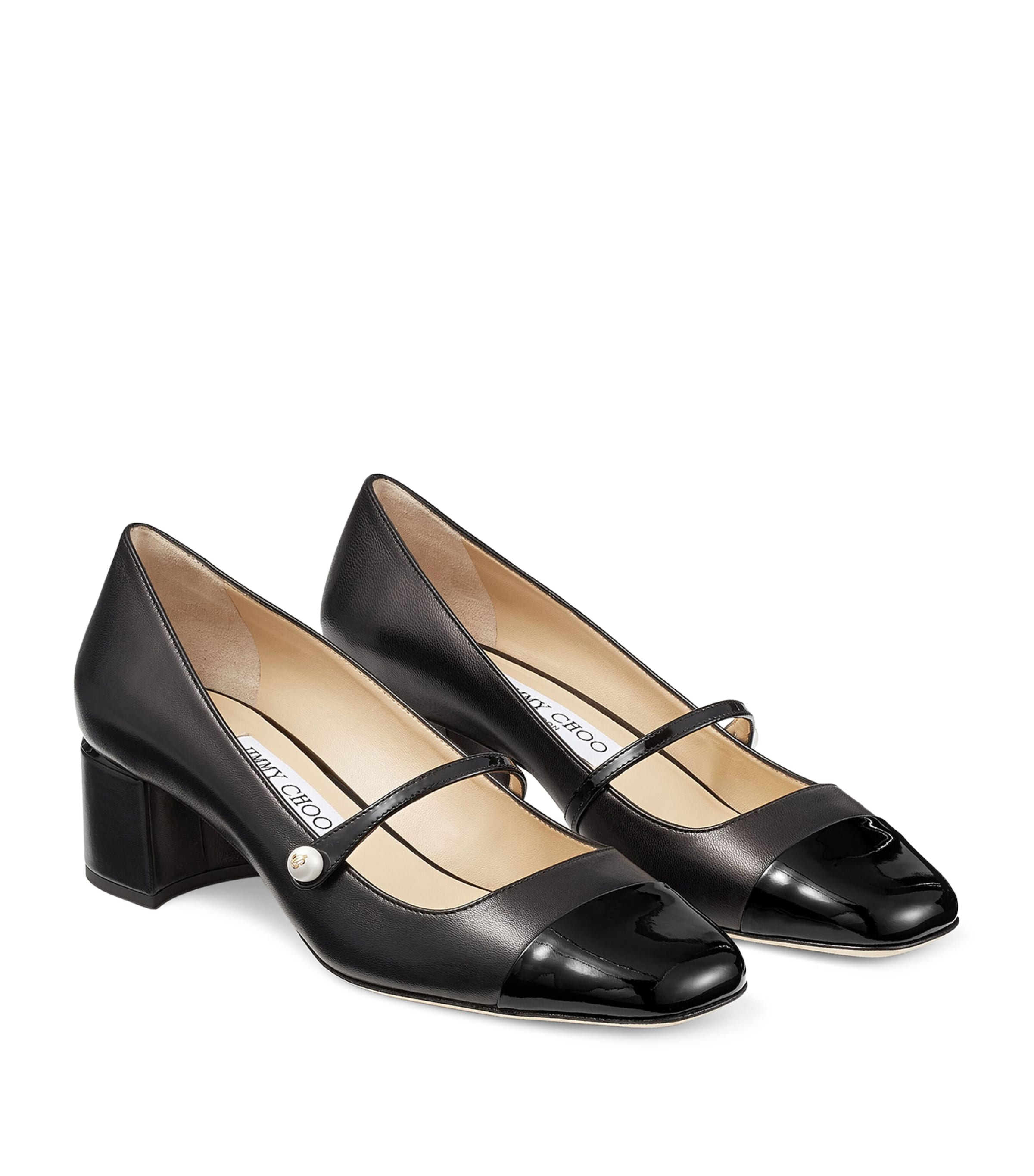 Elisa 45 Leather Mary Jane Pumps
