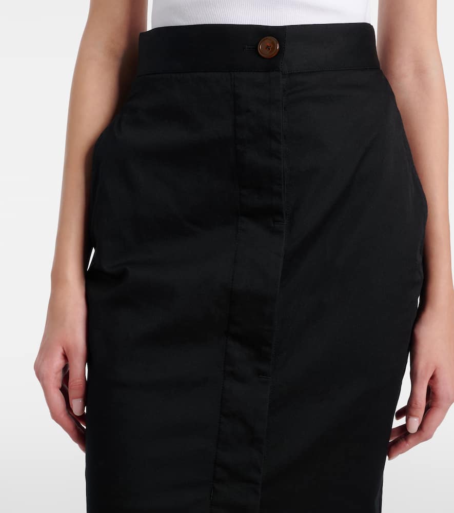 Trouser cotton-blend pencil skirt