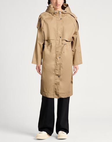 Paltò Woman Overcoat & Trench Coat Sand Size 8 Polyester, Cotton