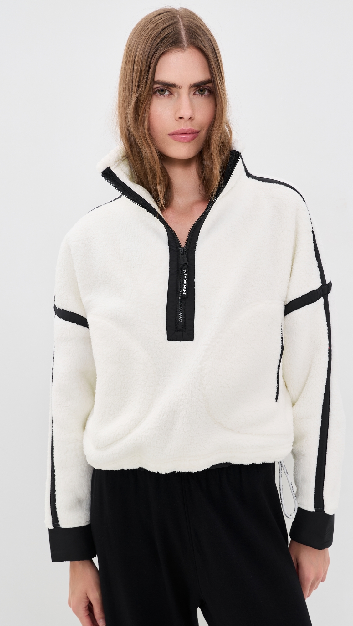 Mountain High Half-Zip Fleece White Combo