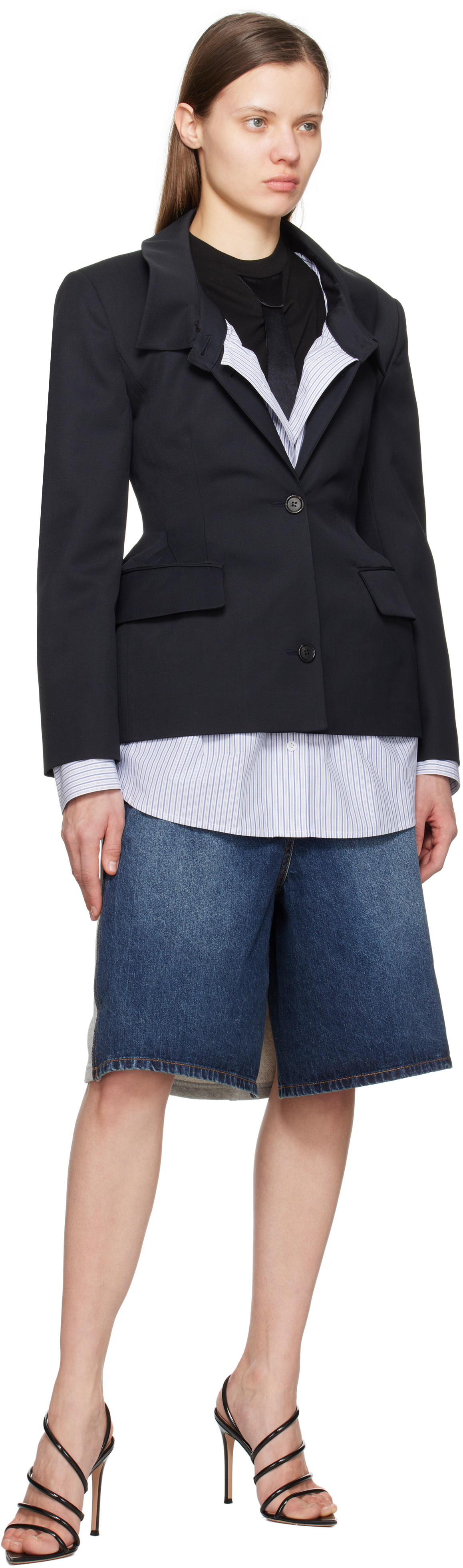 Pushbutton Blue Hybrid Regular Skort