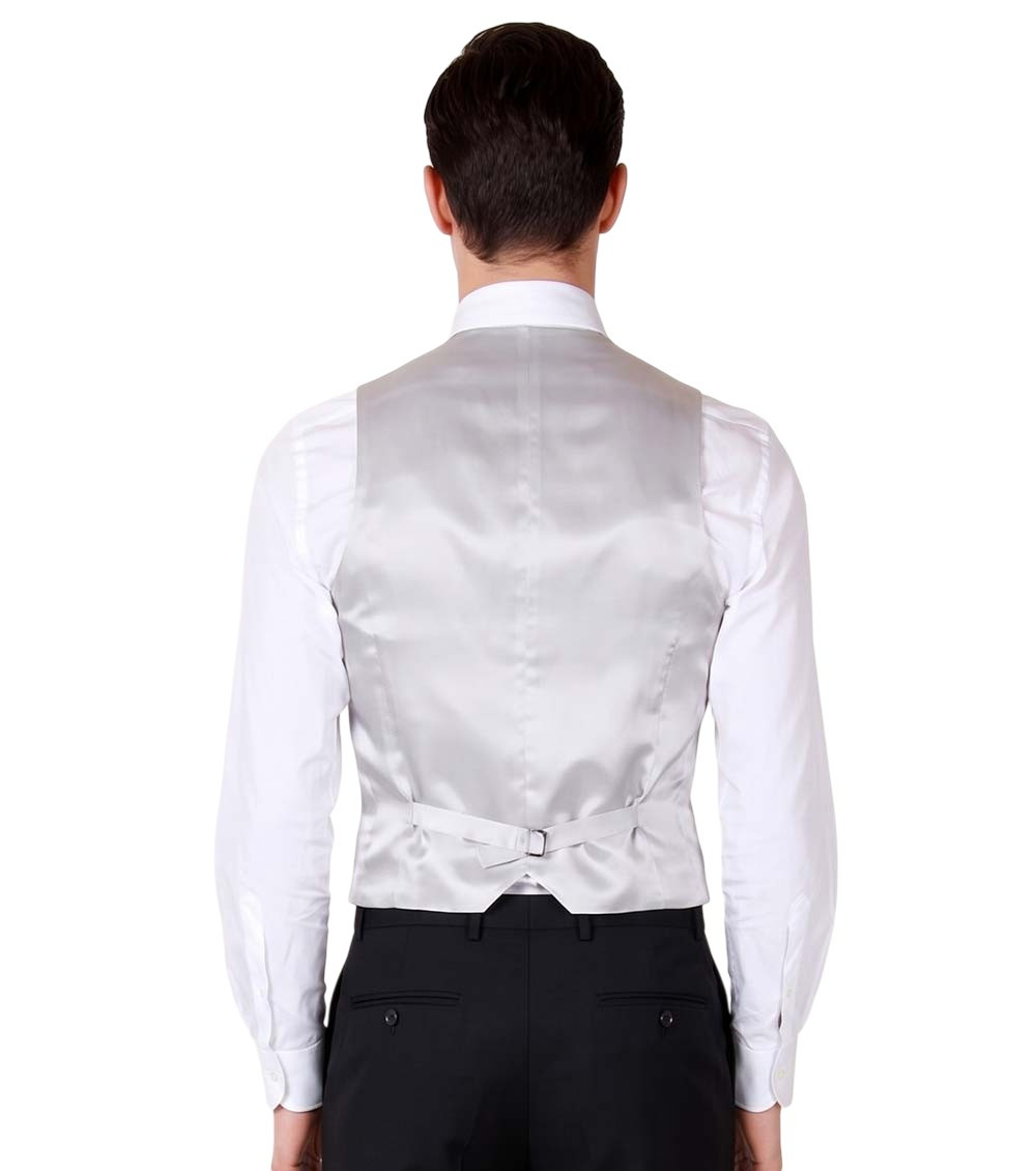 Grey Single Breasted Waistcoat