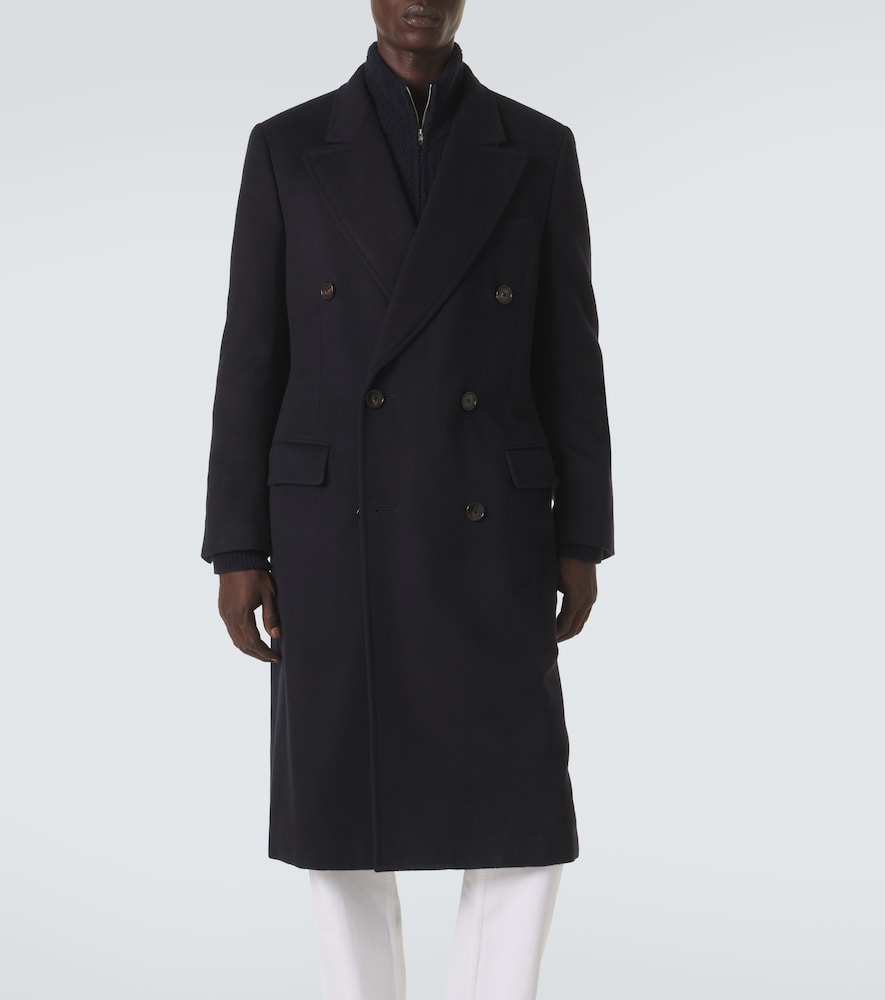 President double-breasted wool coat