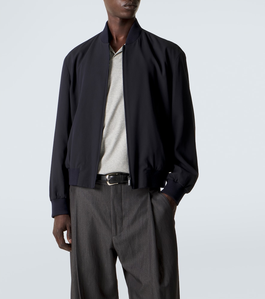 Cotton-blend bomber jacket
