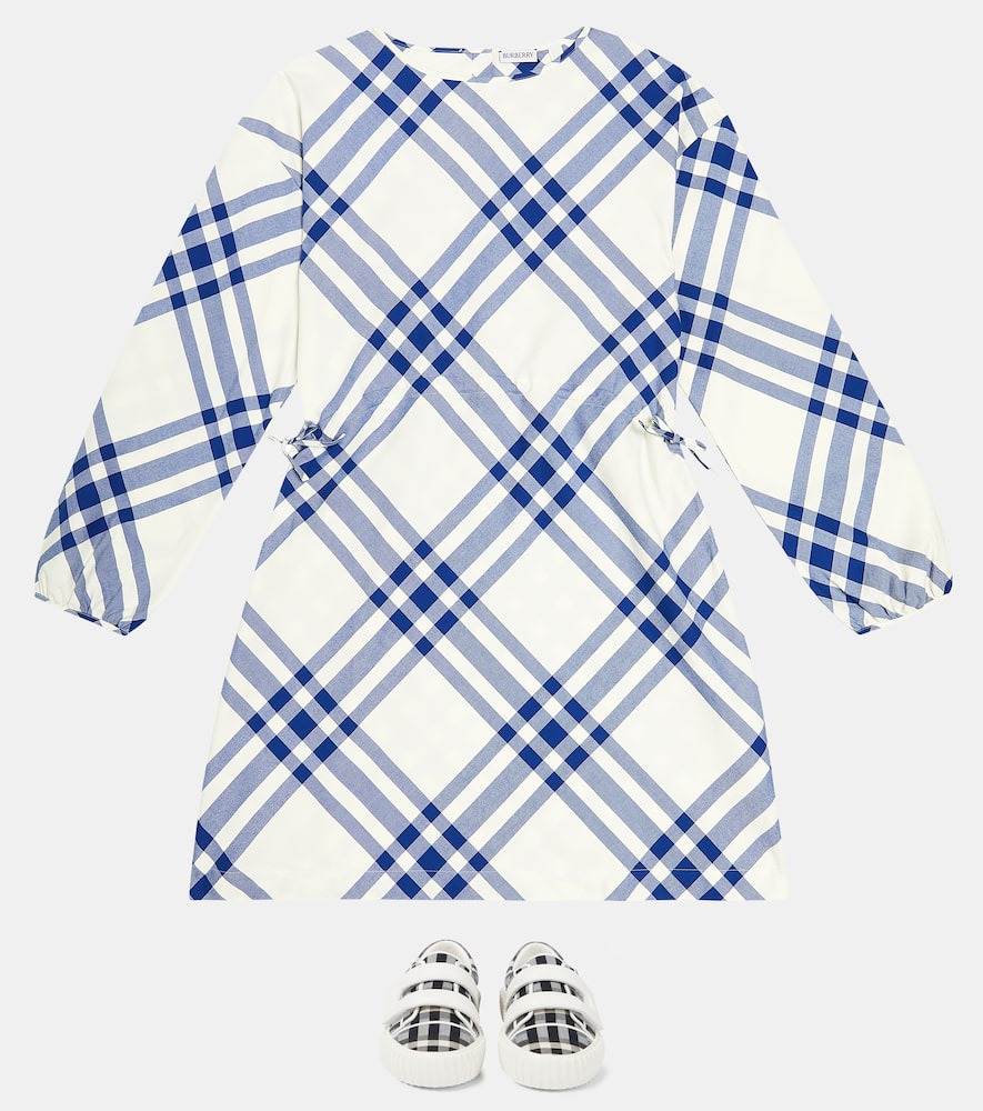 Burberry Kids Checked cotton dress